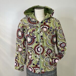 Christopher & Banks Women’s Sz M Hoodie Natural Cotton Breathable Multicolor UEC